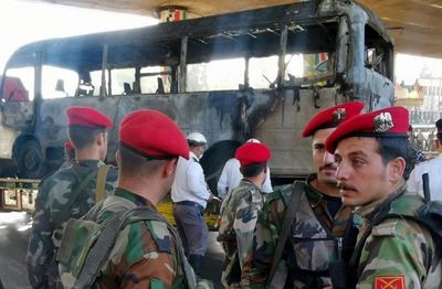 Syria: 18 soldiers killed in explosion near Damascus