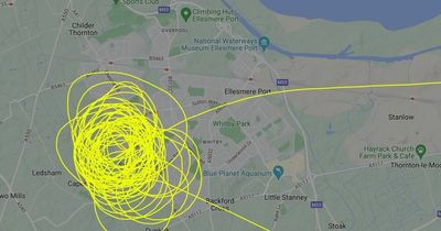 Plane registered to Yorkshire police commissioner spotted flying loops over Wirral