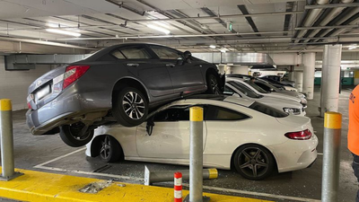 A Syd Driver Drove On Top Of Another Car At A Shopping Centre Get Them On Drive To Survive ASAP