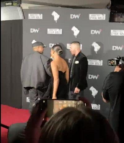 Kanye West poses with Kim Kardashian’s sex tape ex Ray J at Candace Owens’ documentary premiere
