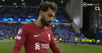 Liverpool fans confused by Mohamed Salah's behaviour after Rangers win