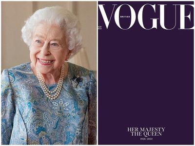 British Vogue mark Queen’s death with traditional purple cover