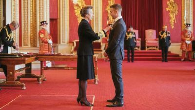 Jonathan Rea Receives OBE From Princess Royal At Buckingham Palace