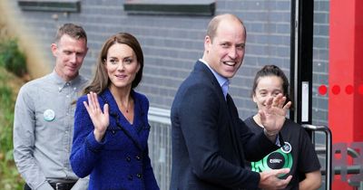 Prince William and Kate Middleton beaming as they wave to crowd at London charity event
