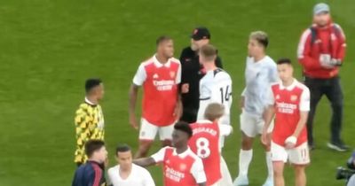 New post-match footage of Gabriel and Jordan Henderson emerges from Arsenal vs Liverpool game