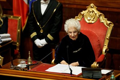 Holocaust survivor opens Italy’s new parliament