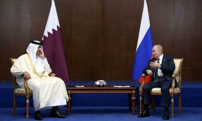 Qatar’s emir thanks Vladimir Putin for ‘great support’ over World Cup