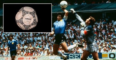 Diego Maradona 'Hand of God' football set for auction and expected to fetch £3m