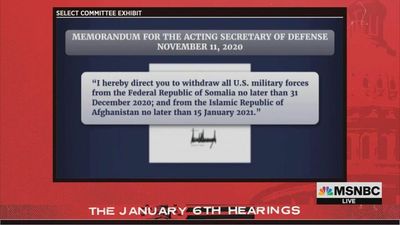 Jan. 6 panel: Trump ordered large-scale U.S. troop withdrawals after election