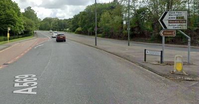 Audi, quad bike and motorcycle crash into cars parked on street