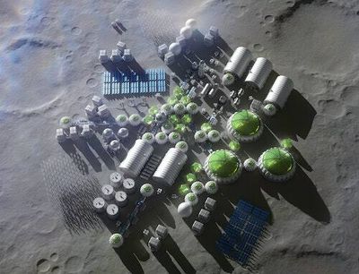 Future Moon cities could look like bouncy houses