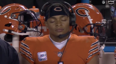 Justin Fields breathing deeply as the Bears’ lifeless offense struggled to score became an instant meme