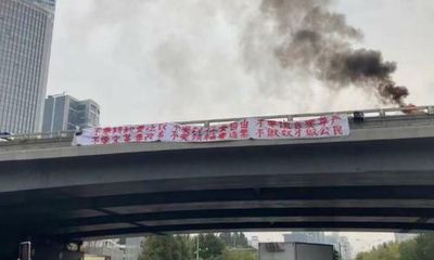 ‘We all saw it’: anti-Xi Jinping protest electrifies Chinese internet
