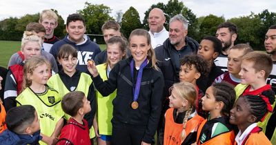 Ella Toone hails grassroots football at launch of £100m community grants scheme
