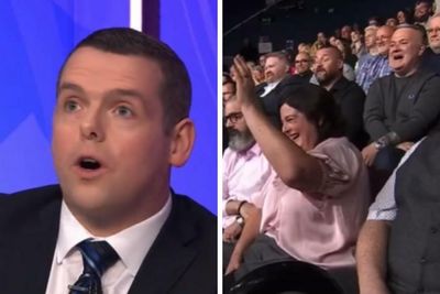 Audience erupts in laughter as Douglas Ross insists Liz Truss WILL win next election
