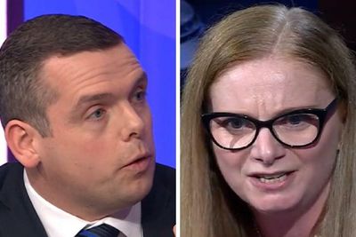 Audience member tears into Douglas Ross over democratic route to independence
