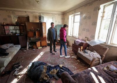 A Kharkiv bomb shelter: the only home baby Zhenia has known