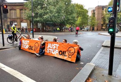 Mother of disabled child confronts Just Stop Oil protesters as they block journey to school