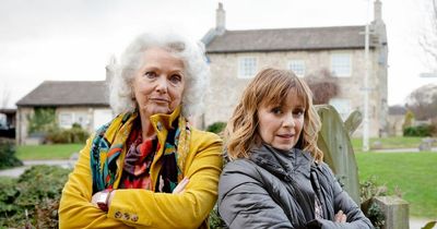 Emmerdale star Louise Jameson confirms the fate of her character Mary as storm hits the village