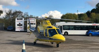 Air ambulance lands as man trapped at Colwick Industrial Estate