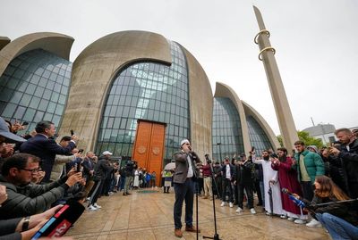 Prominent mosque in Germany sounds 1st public call to prayer