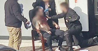 Man attacked by machete gang in broad daylight as he left the gym