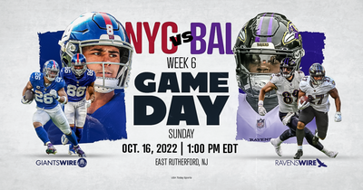 Giants vs. Ravens: Time, television, radio and streaming schedule