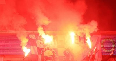 Three Poland fans banned from going to football after flares at Wales match