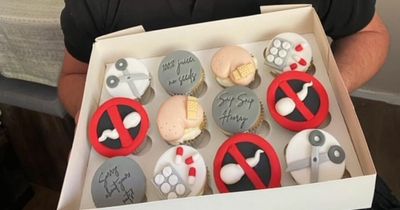 Woman bakes husband 'snip snip hooray' cupcakes to celebrate vasectomy