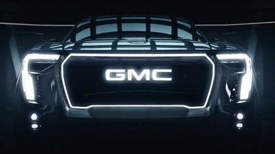 GMC Sierra EV Denali Debuts October 20, Front Fascia Teased Again