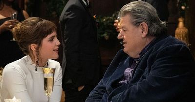 Harry Potter's Robbie Coltrane chats to Emma Watson in last photo before his death