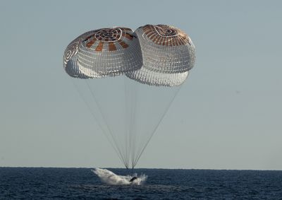 Four astronauts return to Earth after nearly 6 months on the Space Station