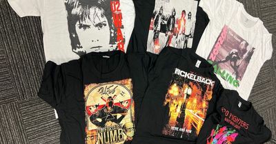 Fake U2, Foo Fighters and Nickelback t-shirts sold by Merseyside firm