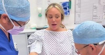 Charlotte Crosby shares first glimpse at birth of baby girl in hospital pics