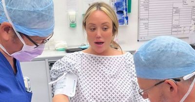 New mum Charlotte Crosby shares first snaps from hospital as she welcomes baby girl