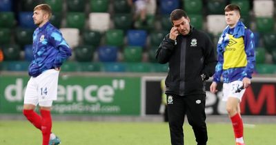 Linfield boss David Healy feels "pinned against a wall" after poor start
