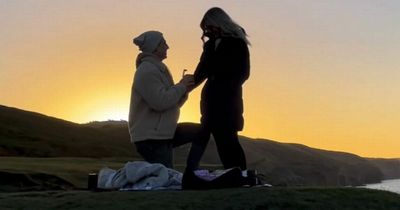 Love Island star gets engaged with romantic sunset proposal