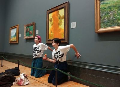Activists in UK court after soup thrown at Van Gogh picture