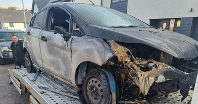 Scottish couple devastated after discovering new car engulfed in flames on Facebook