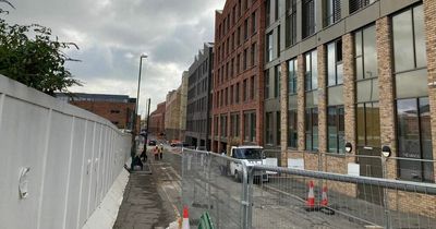 Narrow Nottingham city street becoming a 'student colony'