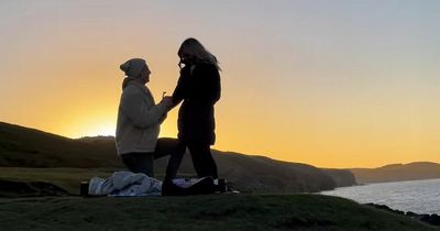 Love Island star gets engaged in romantic sunset proposal