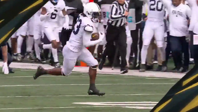 Penn State LB snags unbelievable, helmet-bouncing interception for pick-six against Michigan