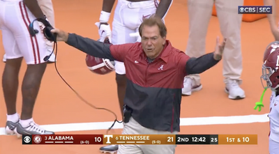 The best memes from Nick Saban’s sideline tantrum meltdown during Tennessee game