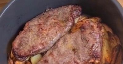 TikTok foodie shares 'absolutely delicious' steak and chips in the air fryer