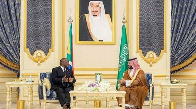 Saudi Crown Prince Meets with South African President