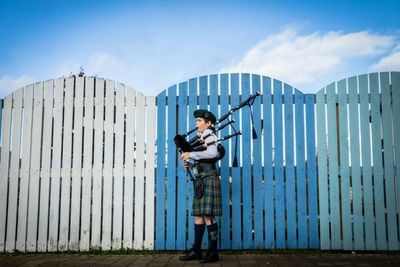 Shinty fans pipe up as sport makes return to Perth