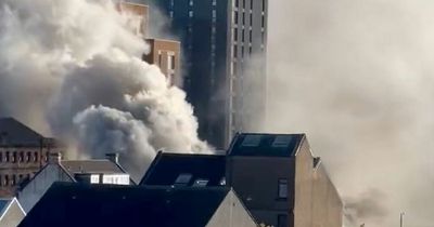 Major fire breaks out in central Glasgow as residents urged to shut their windows