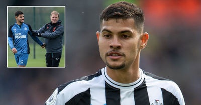 Bruno Guimaraes discusses training ground joke that got him in the goals for Newcastle United