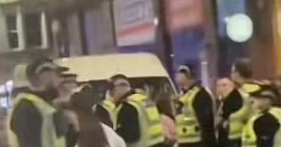 Police swarm Glasgow street as one arrested over 'disorder'