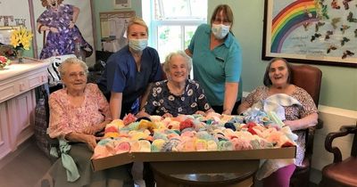 Care home knitting group deliver 300 hats to keep babies on the RVI's special care unit warm this winter